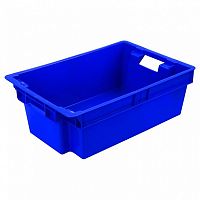 Ящик пластиковый синий - 48 л, ТАРА