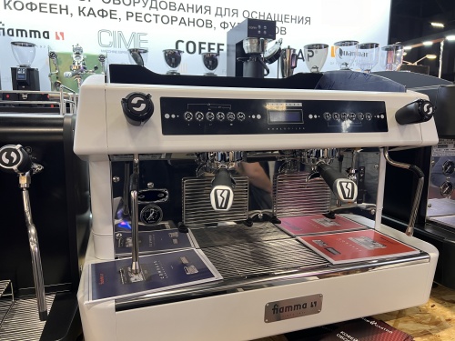 Кофемашина автомат, 2 группы FIAMMA COMPASS 2 DB TC WHITE фото 3