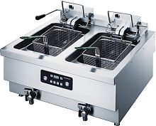 Фритюрница открытого типа RGT10E-2E, 2 ванны по 10 л.